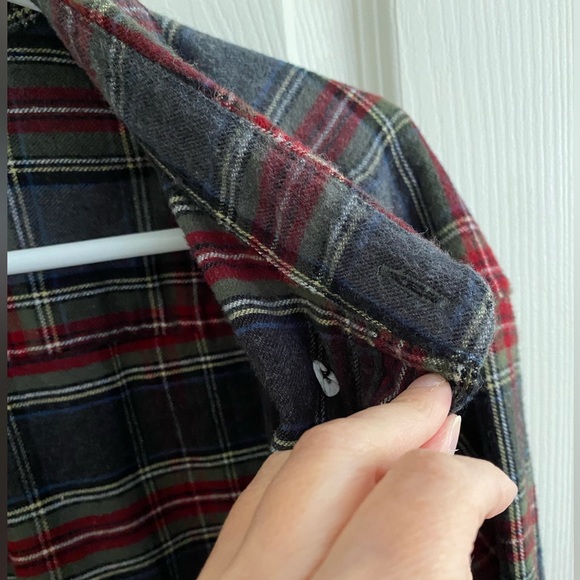 LL Bean Men's Scotch Plaid Flannel Shirt, Traditional Fit size X-LARGE tall - Picture 10 of 10